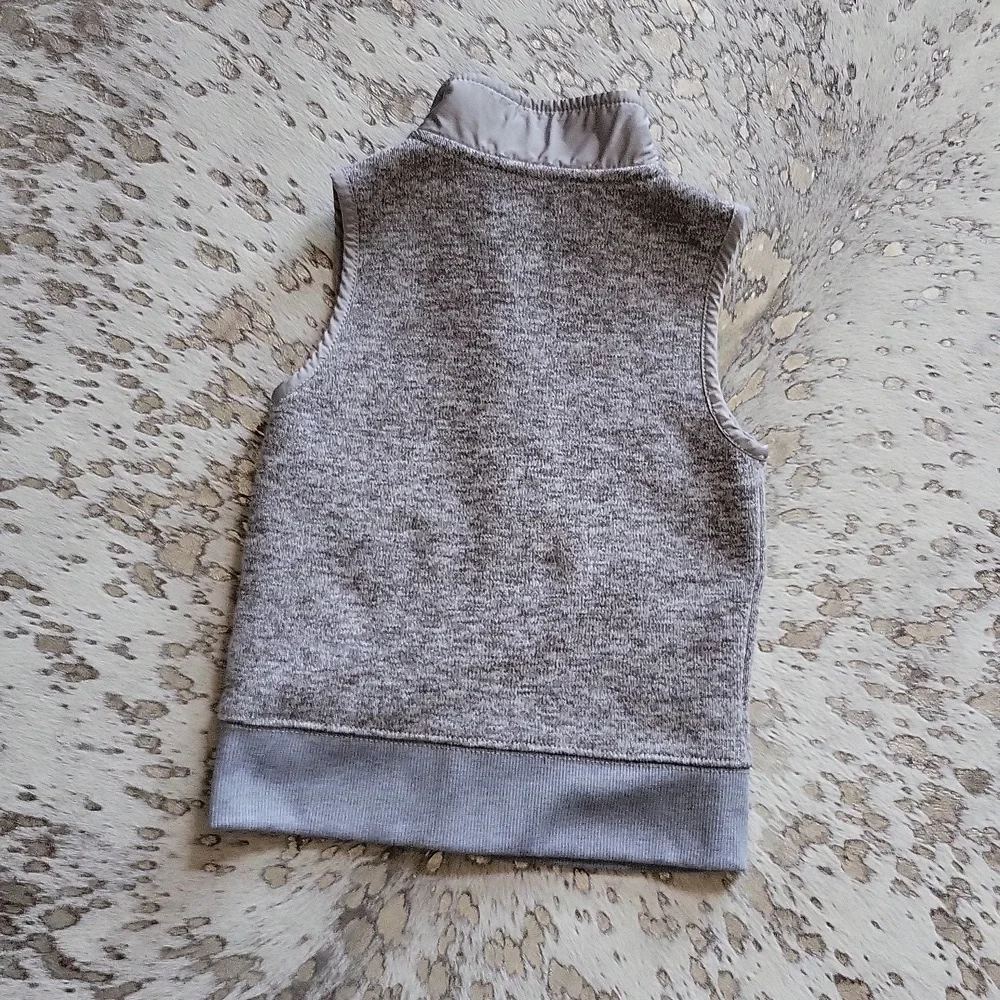 Crewcuts Light Gray Unisex Sweater Fleece Vest Sz3 - Picture 3 of 4